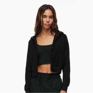 TNA waffle zip up hoodie